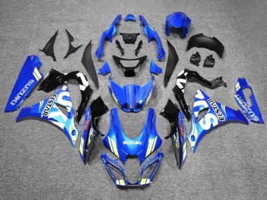 Wholesale 2017-2024 Suzuki GSXR1000 Motorcycle Fairings - Blue White Ecstar