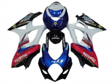 Wholesale 2007-2008 Suzuki GSXR 1000 Motorcycle Fairings - White Blue Red Black Makita