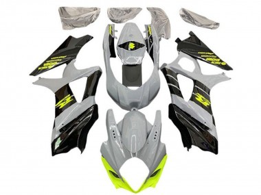 Wholesale 2007-2008 Suzuki GSXR 1000 Motorcycle Fairings - Nardo Grey Neon Yellow Black