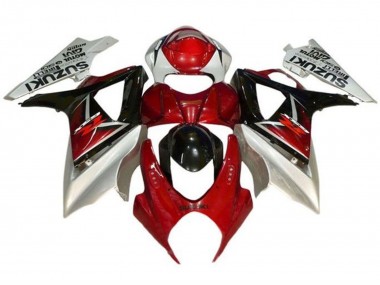 Wholesale 2007-2008 Suzuki GSXR 1000 Motorcycle Fairings - Red Black Silver