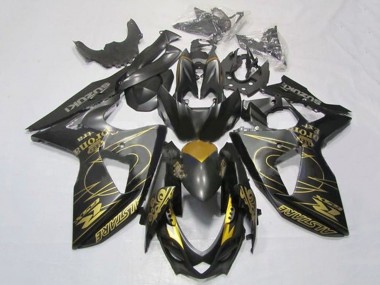 Wholesale 2009-2016 Suzuki GSXR 1000 Motorcycle Fairings - Black Gold Tribal