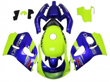 Wholesale 1996-2000 Suzuki GSXR 600 / GSXR 750 Motorcycle Fairings - Blue Yellow