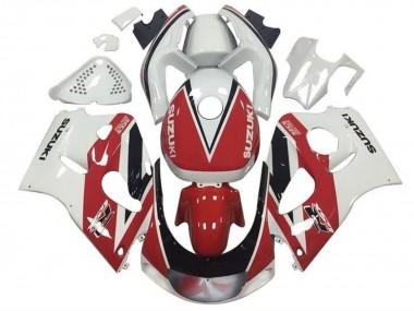 Wholesale 1996-2000 Suzuki GSXR 600 / GSXR 750 Motorcycle Fairings - Red White Black Stripe