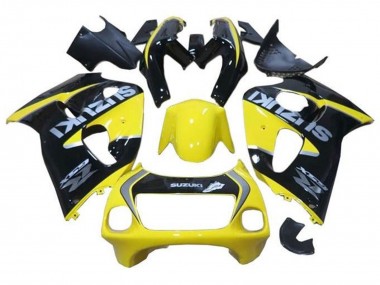 Wholesale 1996-2000 Suzuki GSXR 600 / GSXR 750 Motorcycle Fairings - Yellow Black Silver
