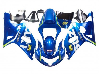 Wholesale 2001-2003 Suzuki GSXR 600 / GSXR 750 Motorcycle Fairings - Blue Yellow Green White