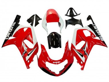 Wholesale 2001-2003 Suzuki GSXR 600 / GSXR 750 Motorcycle Fairings - Red White Glossy Black