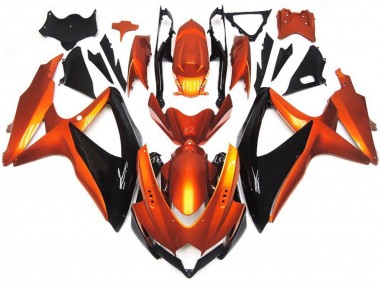 Wholesale 2008-2010 Suzuki GSXR 600 / GSXR 750 Motorcycle Fairings - Orange Black