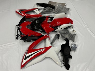 Wholesale 2008-2010 Suzuki GSXR 600 / GSXR 750 Motorcycle Fairing - White Red Glossy Black