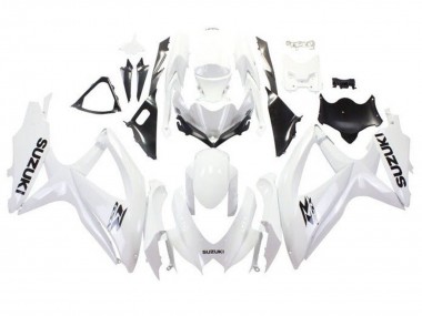 Wholesale 2008-2010 Suzuki GSXR 600 / GSXR 750 Motorcycle Fairings - White Black