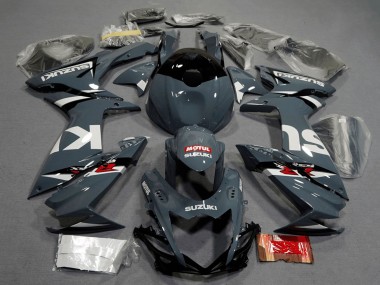 Wholesale 2011-2024 Suzuki GSXR 600 / GSXR 750 Motorcycle Fairings - Dark Nardo Grey White Black Red Motul