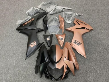 Wholesale 2011-2024 Suzuki GSXR 600 / GSXR 750 Motorcycle Fairings - Matte Black Copper Brown Split