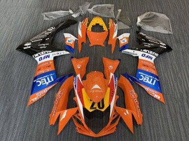 Wholesale 2011-2024 Suzuki GSXR 600 / GSXR 750 Motorcycle Fairings - Orange Blue White Black Yellow 20