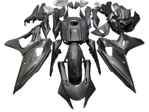 2021-2024 Yamaha YZF R7 Motorcycle Fairings - Faux Carbon Fiber