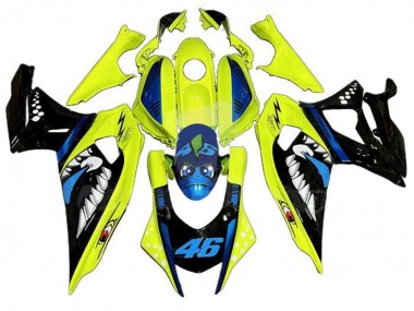 Wholesale 2021-2024 Yamaha YZF R7 Motorcycle Fairings - Yellow Black Shark