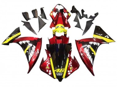 Wholesale 2009-2011 Yamaha YZF 1000 R1 Motorcycle Fairings - Red Yellow Black Shark