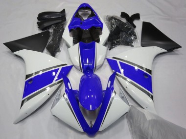 Wholesale 2009-2011 Yamaha YZF 1000 R1 Motorcycle Fairings - White Blue Silver Matte Black