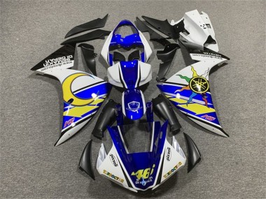Wholesale 2009-2011 Yamaha YZF 1000 R1 Motorcycle Fairings - White Blue Yellow Black Sun Moon