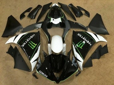 Wholesale 2012-2014 Yamaha YZF 1000 R1 Motorcycle Fairings - White Black Green Monster Energy SZMUXX
