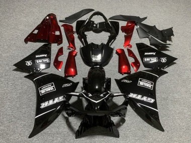 Wholesale 2012-2014 Yamaha YZF 1000 R1 Motorcycle Fairings - Glossy Black Red White GYTR Yamalube QHLINS