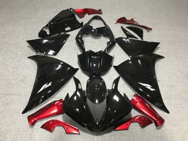 Wholesale 2012-2014 Yamaha YZF 1000 R1 Motorcycle Fairings - Glossy Black Red
