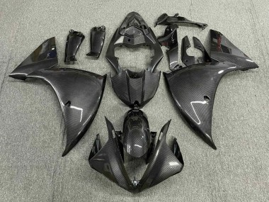 Wholesale 2012-2014 Yamaha YZF 1000 R1 Motorcycle Fairings - Faux Carbon Fiber Grey Black