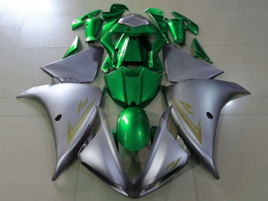 Wholesale 2012-2014 Yamaha YZF 1000 R1 Motorcycle Fairings - Matte Silver Green