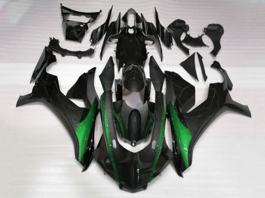 Wholesale 2015-2019 Yamaha YZF 1000 R1 Motorcycle Fairings - Faux Carbon Fiber Green