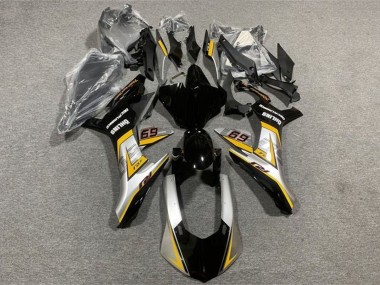 Wholesale 2015-2019 Yamaha YZF 1000 R1 Motorcycle Fairings - Silver Yellow Glossy Black