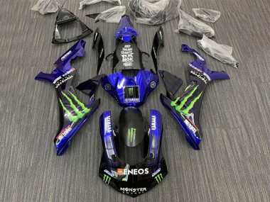 Wholesale 2015-2019 Yamaha YZF 1000 R1 Motorcycle Fairings - Blue Black Monster ENEOS