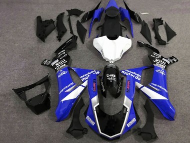 Wholesale 2015-2019 Yamaha YZF 1000 R1 Motorcycle Fairings - Blue White Glossy Black