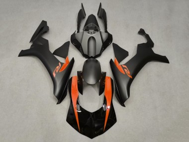 Wholesale 2015-2019 Yamaha YZF 1000 R1 Motorcycle Fairings - Matte Black Glossy Black Orange