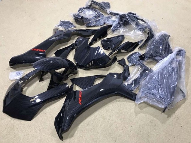 2020-2025 Yamaha YZF 1000 R1 Motorcycle Fairing - Faux Carbon Fiber Red