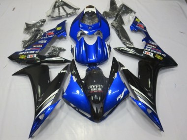 Wholesale 2004-2006 Yamaha YZF 1000 R1 Motorcycle Fairings - Blue White Silver Black GYTR Yamalube Dunlop