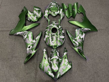 Wholesale 2004-2006 Yamaha YZF 1000 R1 Motorcycle Fairings - Green White Grey Camouflage