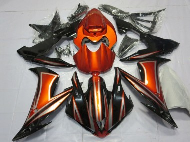 Wholesale 2004-2006 Yamaha YZF 1000 R1 Motorcycle Fairings - Orange Glossy Black