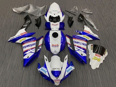 Wholesale 2007-2008 Yamaha YZF 1000 R1 Motorcycle Fairings - White Blue Red Volvo Fimer Sterilgarda