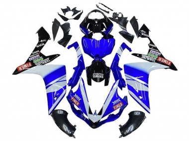 Wholesale 2007-2008 Yamaha YZF 1000 R1 Motorcycle Fairings - Blue White Black Volvo Fimer Yamalube