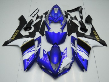 Wholesale 2007-2008 Yamaha YZF 1000 R1 Motorcycle Fairings - Blue White Black Gold Decal