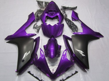 Wholesale 2007-2008 Yamaha YZF 1000 R1 Motorcycle Fairings - Purple Matte Black