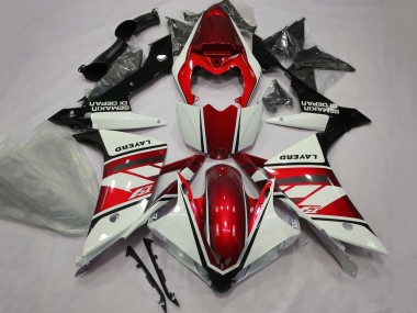 Wholesale 2007-2008 Yamaha YZF 1000 R1 Motorcycle Fairings - White Red Black Layerd
