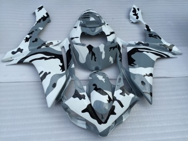 Wholesale 2007-2008 Yamaha YZF 1000 R1 Motorcycle Fairings - White Grey Black Camouflage