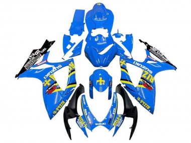 Wholesale 2006-2007 Suzuki GSXR 600 / GSXR 750 Motorcycle Fairings - Blue Yellow Black Rizla