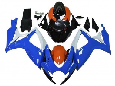 Wholesale 2006-2007 Suzuki GSXR 600 / GSXR 750 Motorcycle Fairings - Orange Blue White Black