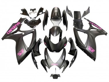 Wholesale 2006-2007 Suzuki GSXR 600 / GSXR 750 Motorcycle Fairings - Matte Black Pink