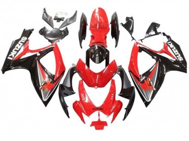 Wholesale 2006-2007 Suzuki GSXR 600 / GSXR 750 Motorcycle Fairings - Red Grey Glossy Black