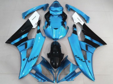 Wholesale 2006-2007 Yamaha YZF R6 Motorcycle Fairings - White Light Blue Black