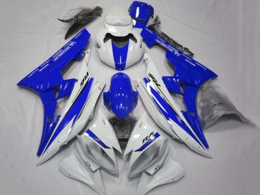 Wholesale 2006-2007 Yamaha YZF R6 Motorcycle Fairings - White Blue Motul Michelin