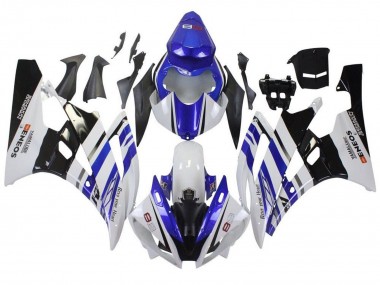 Wholesale 2006-2007 Yamaha YZF R6 Motorcycle Fairings - White Blue Black ENEOS Yamalube