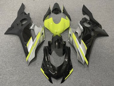 Wholesale 2017-2023 Yamaha YZF R6 Motorcycle Fairings - Grey Neon Yellow Glossy Black