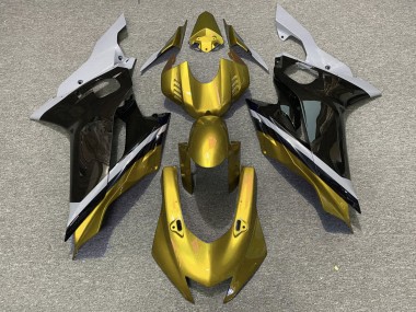 Wholesale 2017-2023 Yamaha YZF R6 Motorcycle Fairings - Grey Gold Glossy Black